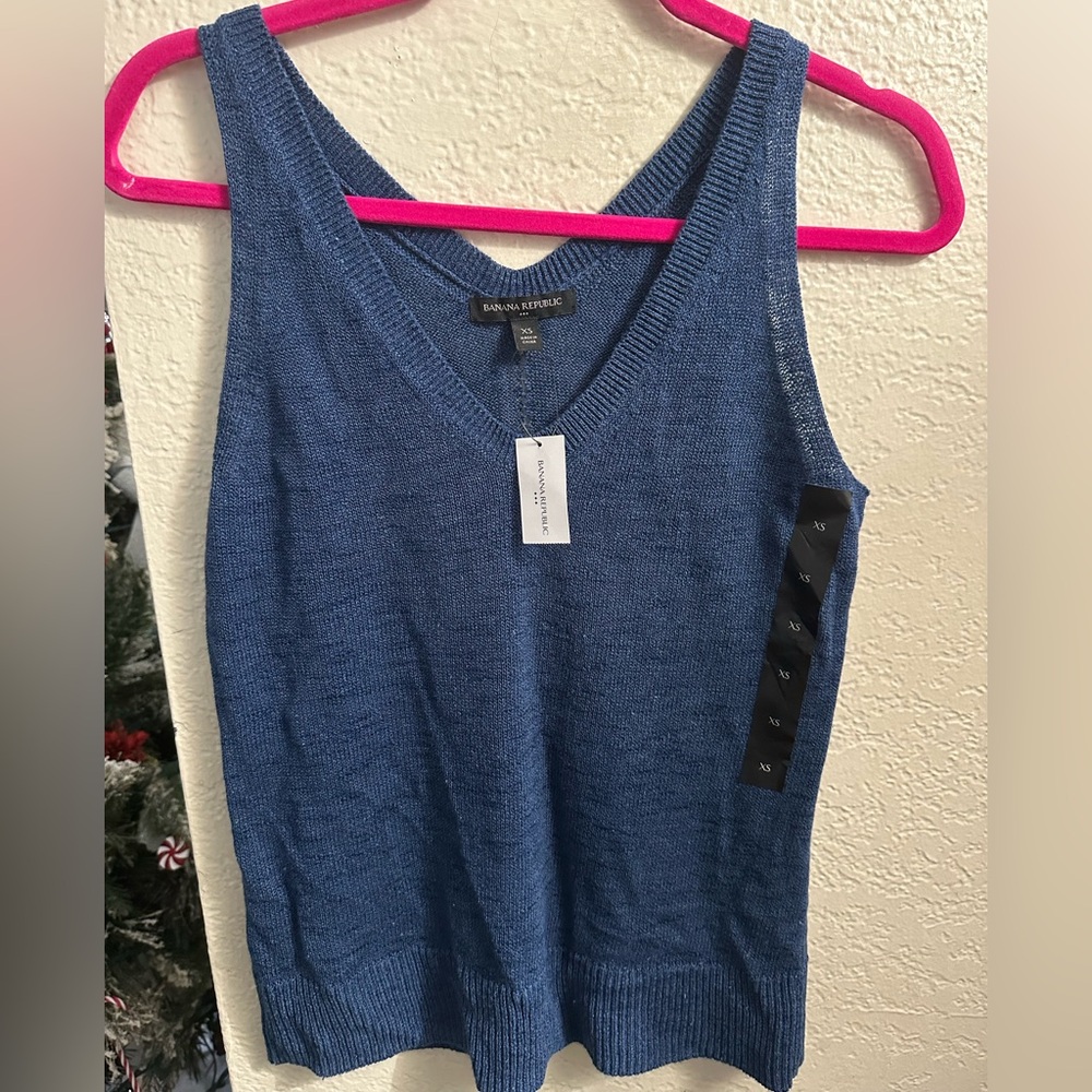 Banana Republic Deep Blue Tank Top